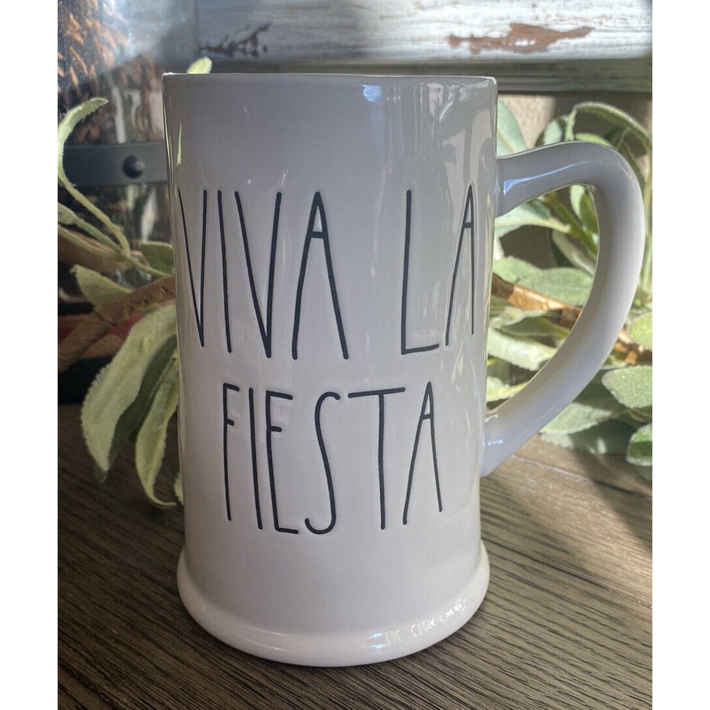 NEW Rae Dunn By Magenta VIVA LA FIESTA (long live the party) Coffee/Beer Mug